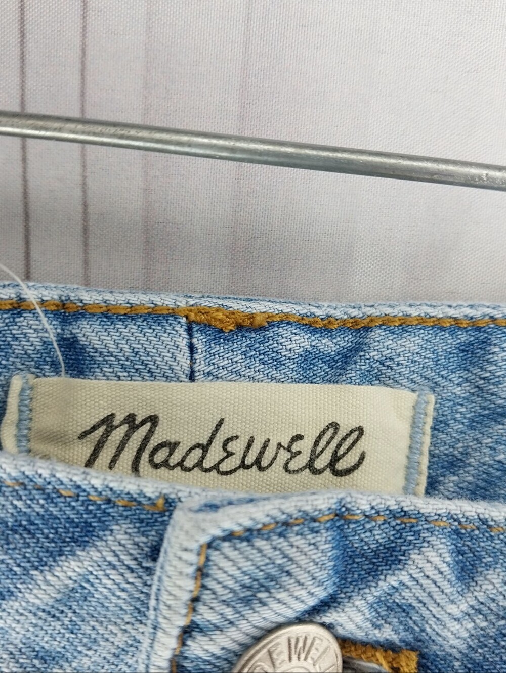 Madewell High-Rise Curvy Perfect Vintage 90's Y2K Classic Light Blue Jeans - Picture 4 of 10